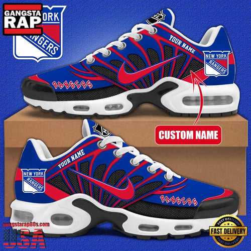 NHL Custom Name New York Rangers New Design Air Max Plus Shoes Running Sneakers