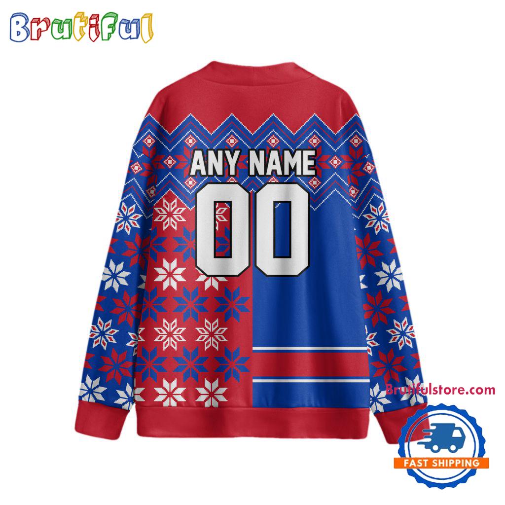 NHL New York Rangers Spcial Ugly Christmas Hockey Design Cardigan, Hockey Fans Cardigan Shirt