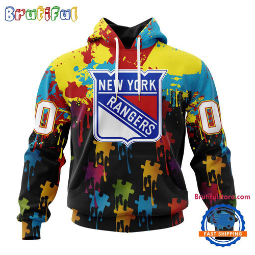 NHL New York Rangers Special Autism Awareness Custom Hoodie, Sweatshirt, TShirt