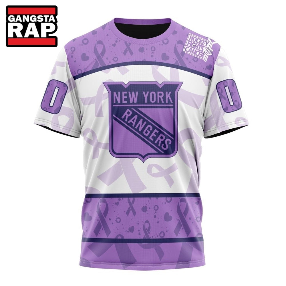 NHL New York Rangers Special Lavender Fight Cancer Hoodie, T Shirt