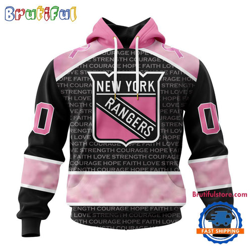 NHL New York Rangers Special Pink Fight Breast Cancer Art Hoodie, T Shirt, Sweatshirt