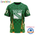 NHL New York Rangers Special St. Patrick’s Day All Over Print Shirts