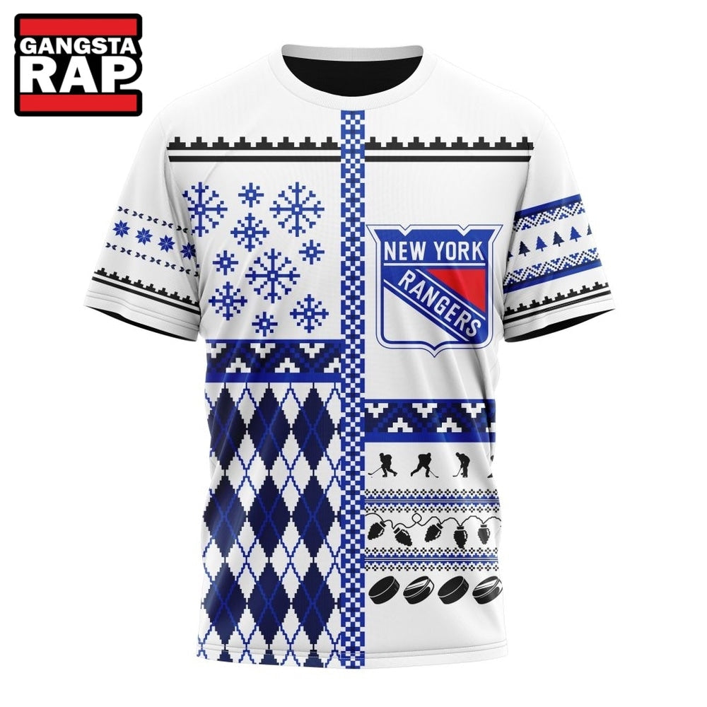 NHL New York Rangers Specialized Christmas Is Coming New Design Hoodie, T Shirt