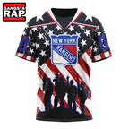 NHL New York Rangers Specialized Kits For Honor USS Military Hoodie, Hoodie T-Shirt