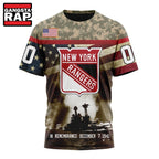NHL New York Rangers Specialized Unisex Kits Remember Pearl Harbor Hoodie, T Shirt