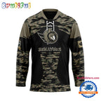 NHL Ottawa Senators Custom Honoring Veterans Camo Hockey Jersey
