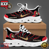 NHL Custom NameOttawa Senators New Design 2025 Max Soul Shoes Running Sneakers