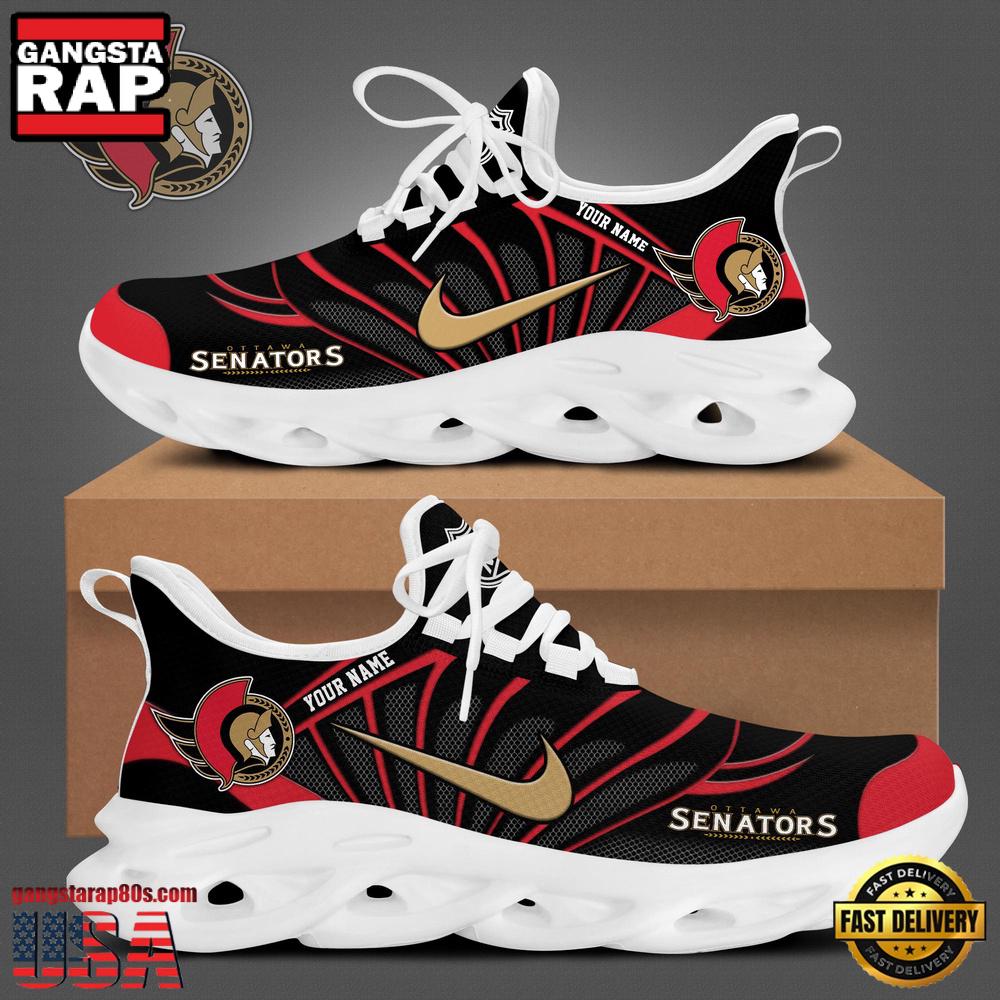 NHL Custom NameOttawa Senators New Design 2025 Max Soul Shoes Running Sneakers