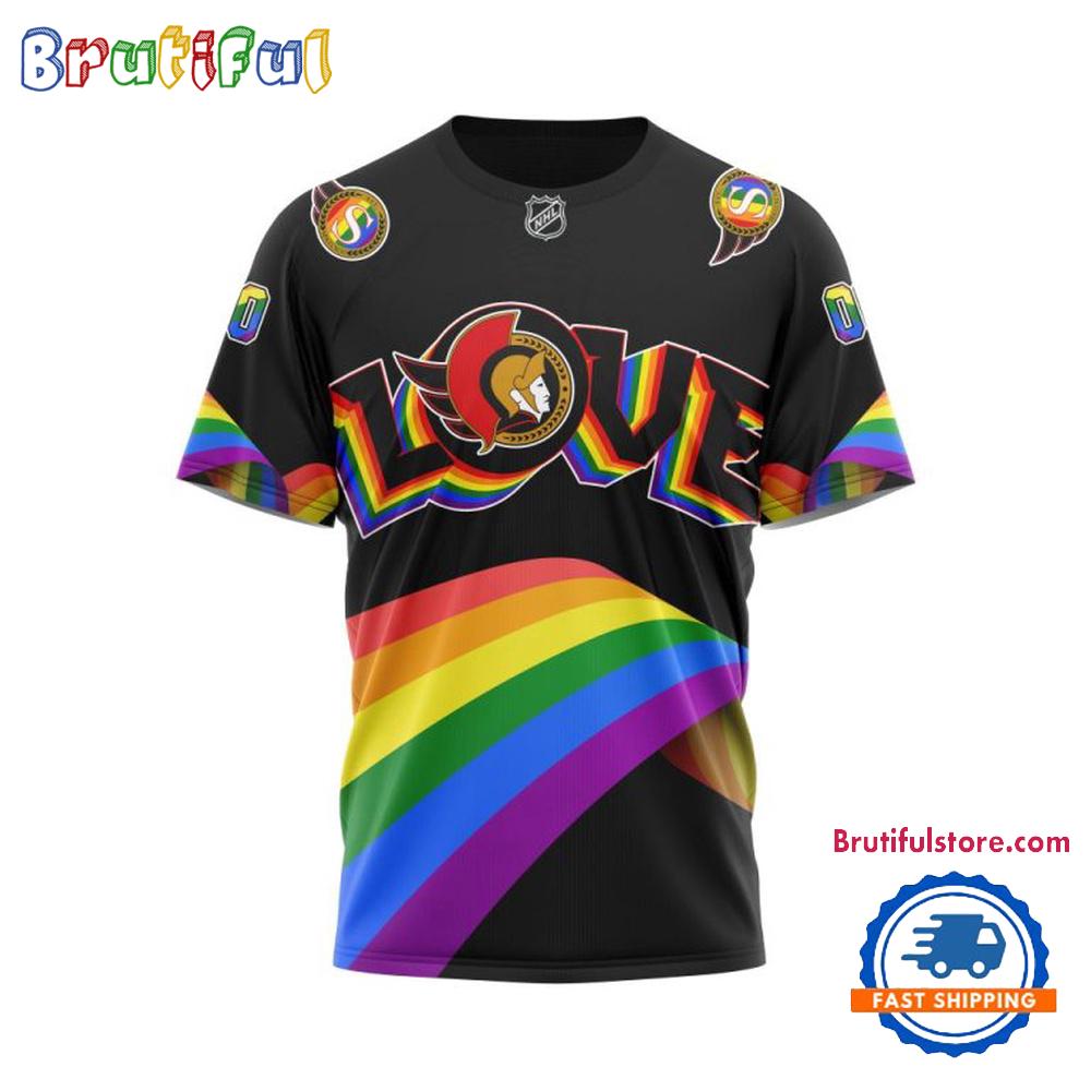 NHL Ottawa Senators Lover LGBT Pride Month Personalized T Shirt, Hoodie, Sweatshirt