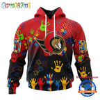 NHL Ottawa Senators Special Autism Awareness Personalization Hoodie, TShirt, Sweatshirt