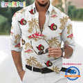 NHL Ottawa Senators Special Hockey Long Sleeve Hawaiian Design Button Shirt