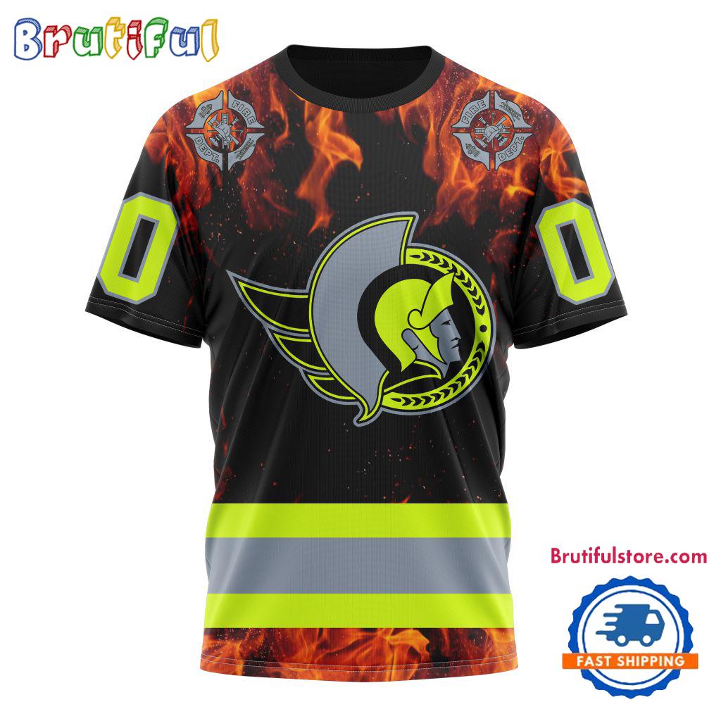 NHL Ottawa Senators Special Honoring Firefighters Design T Shirt, Hoodie, Sweatshirt