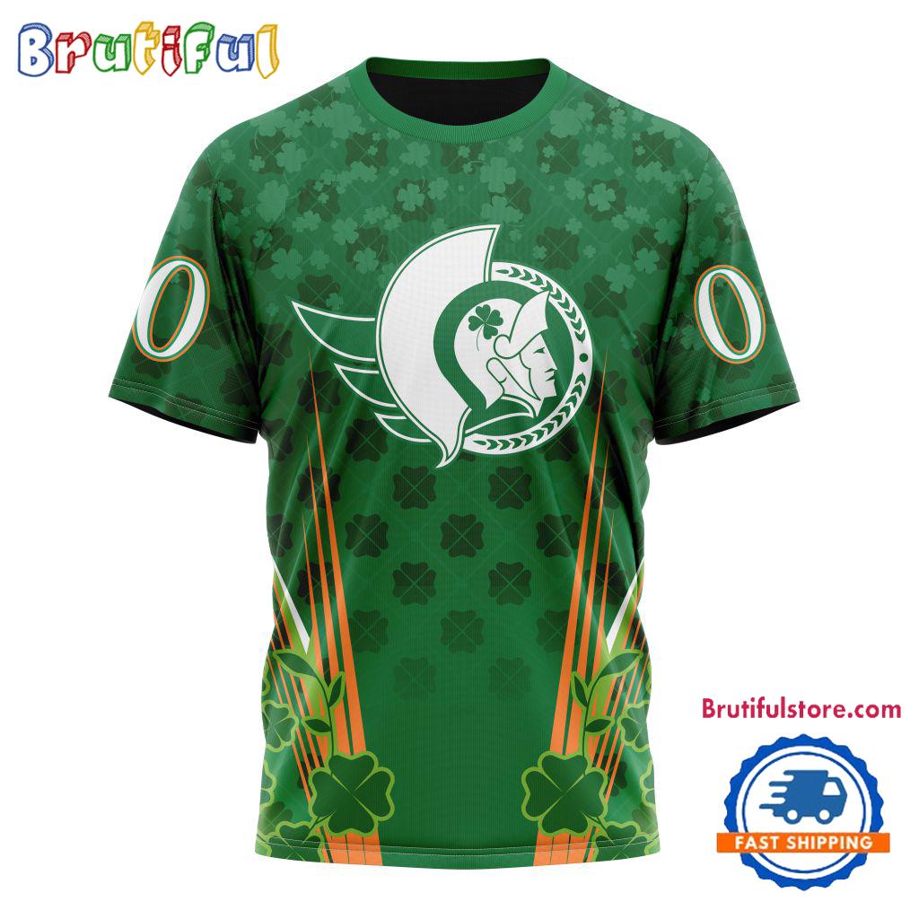 NHL Ottawa Senators Special St. Patrick’s Day All Over Print Shirts