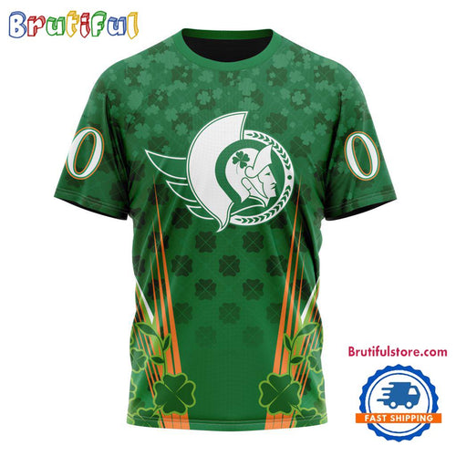 NHL Ottawa Senators Special St. Patrick’s Day All Over Print Shirts