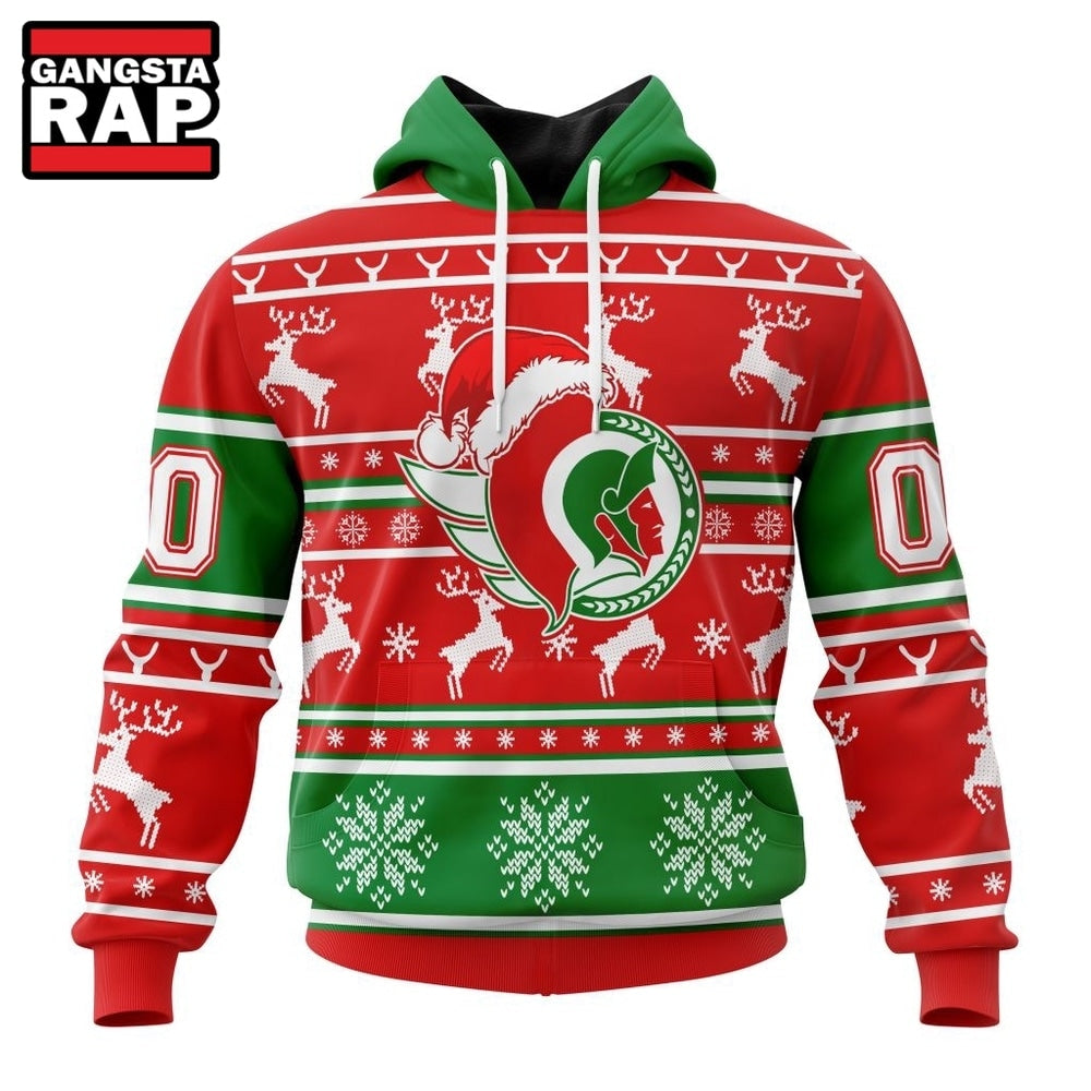 NHL Ottawa Senators Specialized Unisex Christmas Is Coming Hoodie, T Shirt
