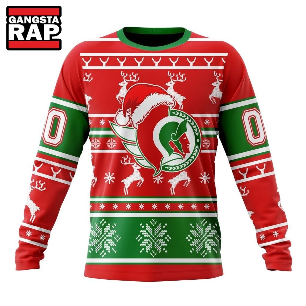 NHL Ottawa Senators Specialized Unisex Christmas Is Coming Hoodie, T Shirt