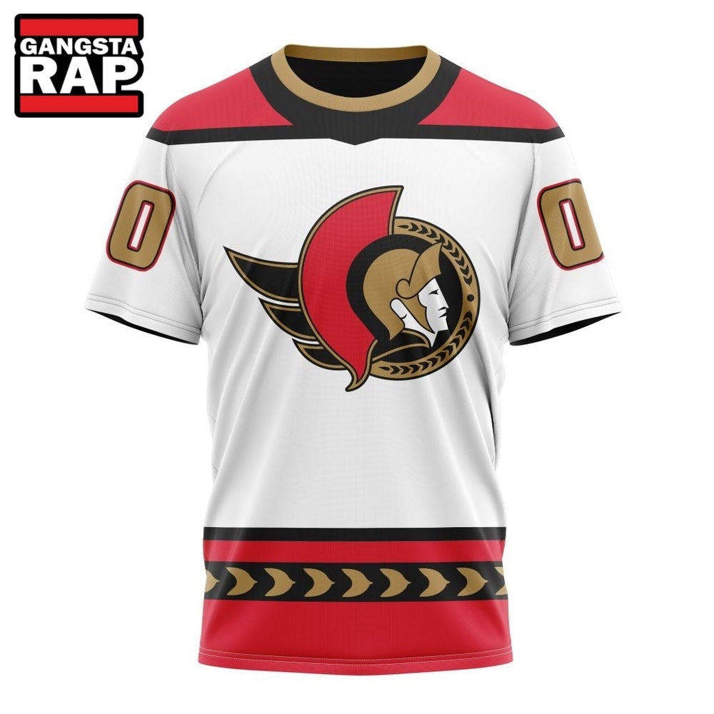 NHL Ottawa Senators Specialized Unisex Kits With Retro Concepts Hoodie, T Shirt