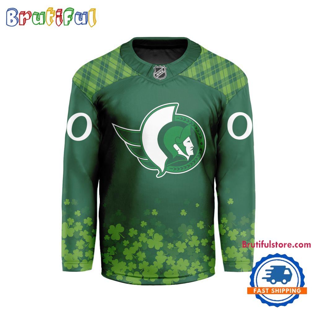 NHL Ottawa Senators St.Patrick’s Day New Design Hockey Jersey