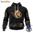 NHL Ottawa Senators Veterans Military Appreciation Design Hoodie, Sweatshirt, TShirt