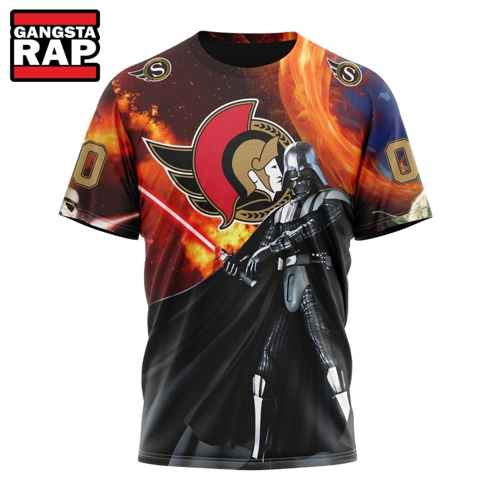 NHL Ottawa Senators x Star War Specialized Design Hoodie, T Shirt