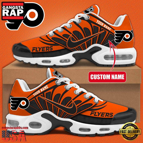 NHL Custom Name Philadelphia Flyers New Design Air Max Plus Shoes Running Sneakers