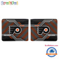 NHL Philadelphia Flyers Hockey Logo Team Personalized Name Black Men’s Wallet