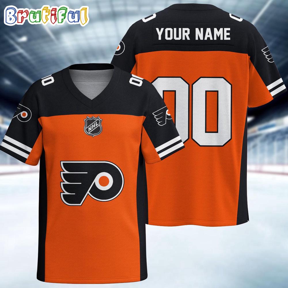NHL Philadelphia Flyers Hockey Team Personalized Football Jersey