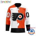 NHL Philadelphia Flyers Home Mix Away New Design Hockey Jersey