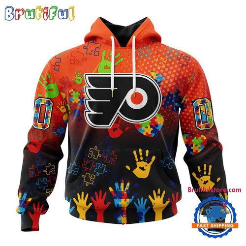 NHL Philadelphia Flyers Special Autism Awareness Personalization Hoodie, TShirt, Sweatshirt