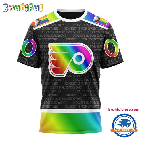 NHL Philadelphia Flyers Special LGBT Pride Is For Everyone Hockey Design T Shirt, Sweatshirt, Hoodie