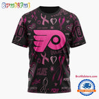 NHL Philadelphia Flyers Special Pink Breast Cancer Awareness New Design T Shirt