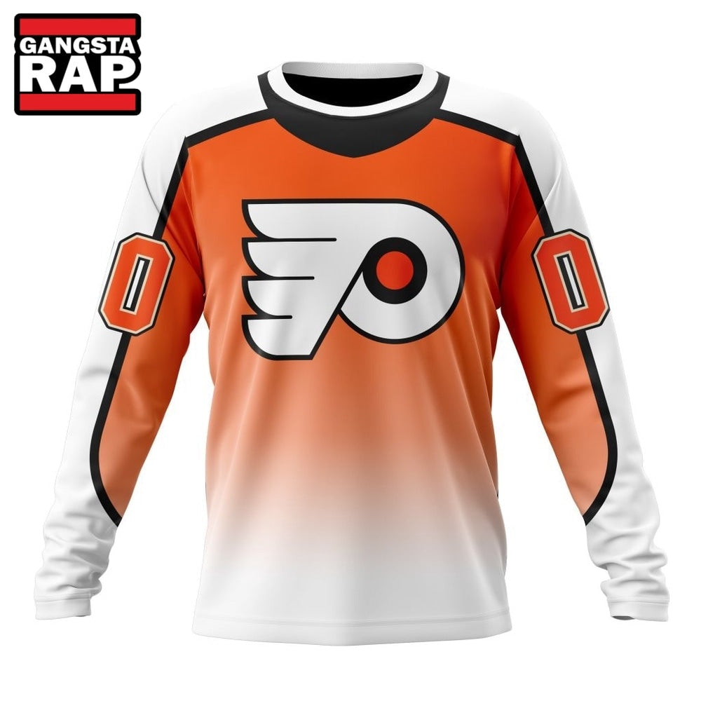 NHL Philadelphia Flyers Special Retro Gradient Design Hoodie, T Shirt