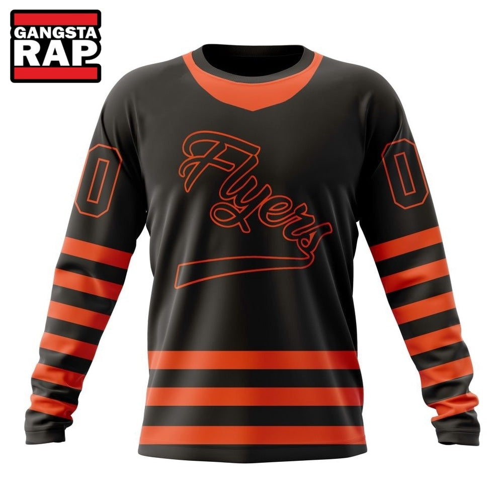NHL Philadelphia Flyers Specialized Unisex Kits With Retro Concepts Hoodie, T Shirt