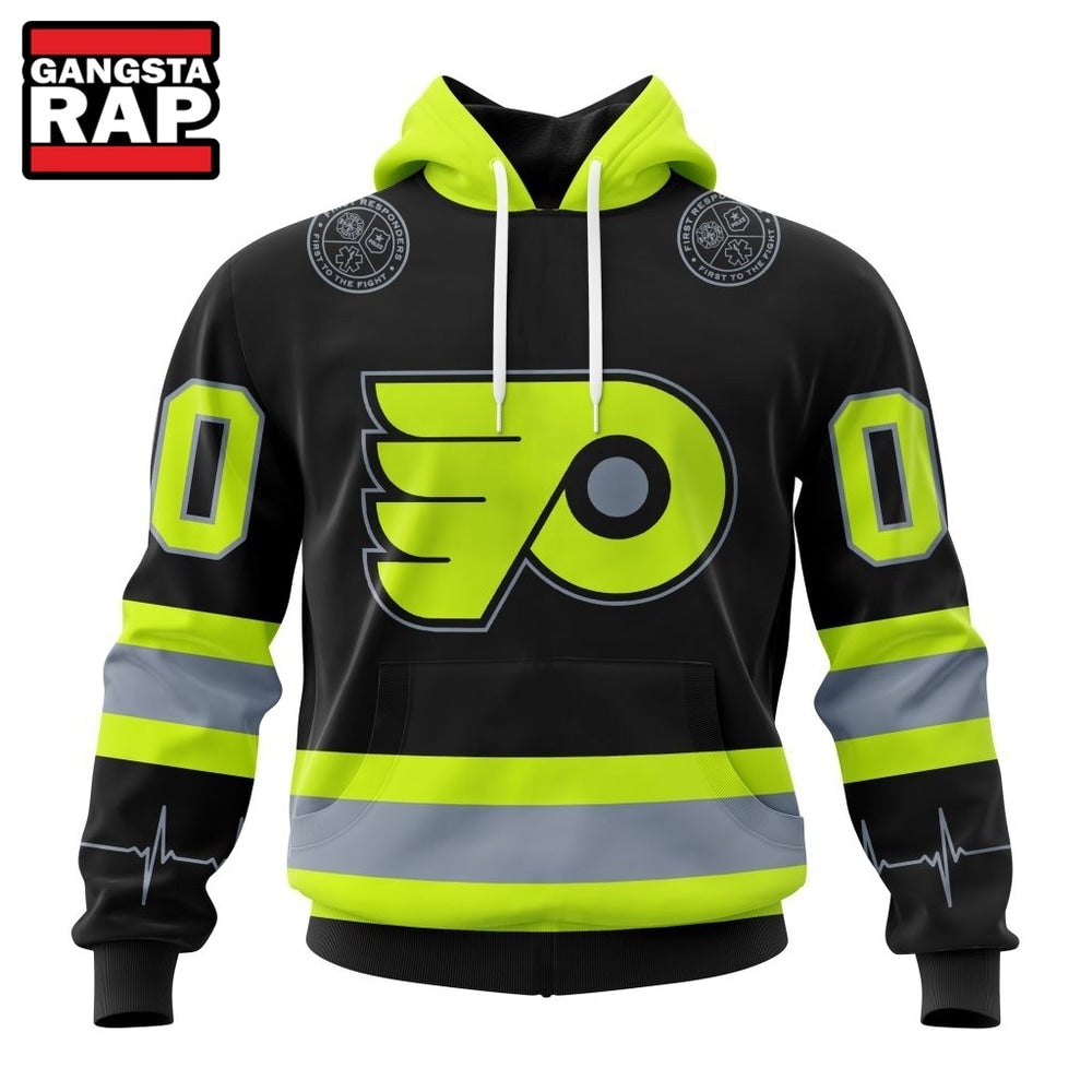 NHL Philadelphia Flyers Specialized With FireFighter Uniforms Color Hoodie, T Shirt