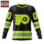 NHL Philadelphia Flyers Specialized With FireFighter Uniforms Color Hoodie, T Shirt