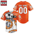 NHL Philadelphia Flyers x BB 8 D Star War Baseball Jersey