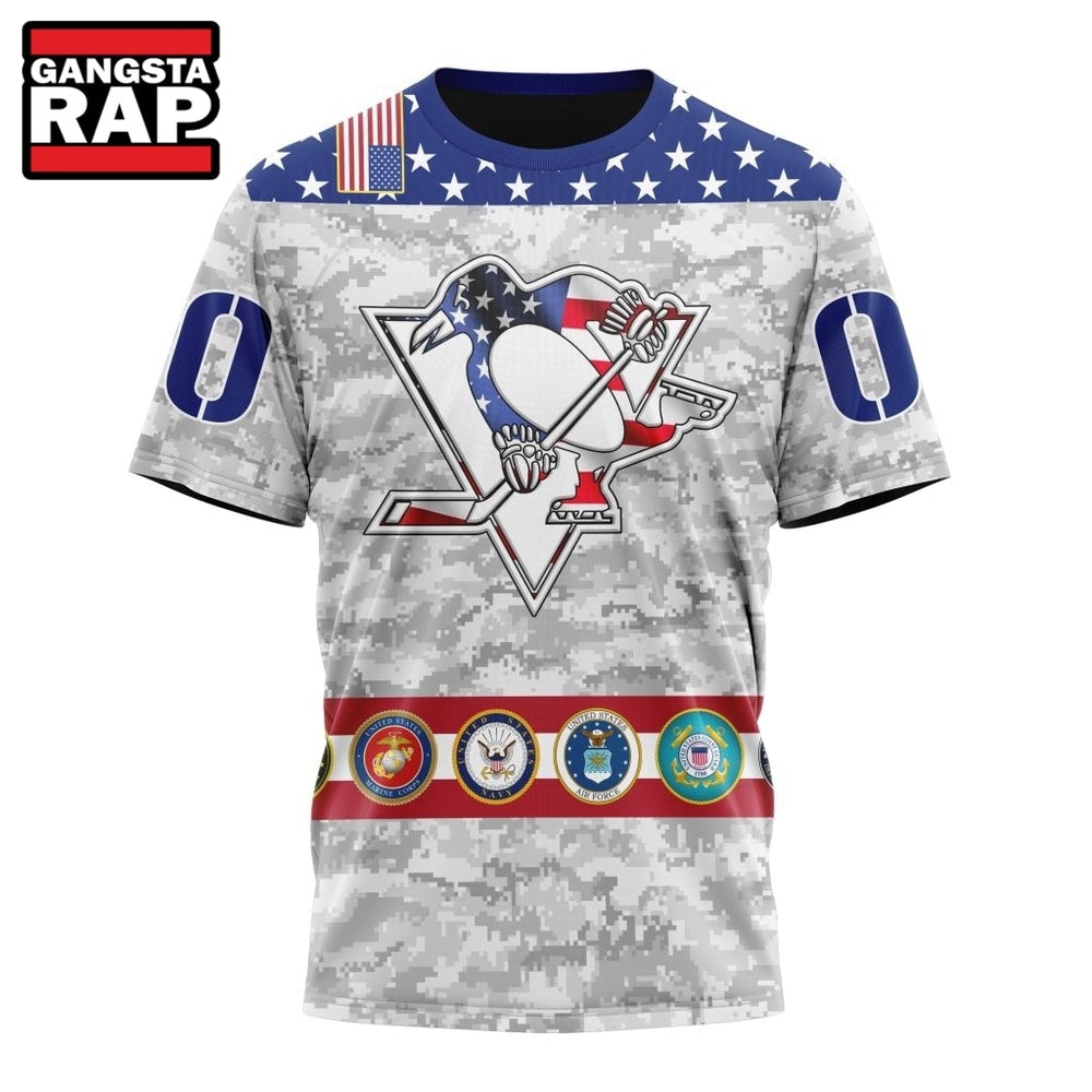 NHL Pittsburgh Penguins Armed Forces Appreciation Design Hoodie, T Shirt
