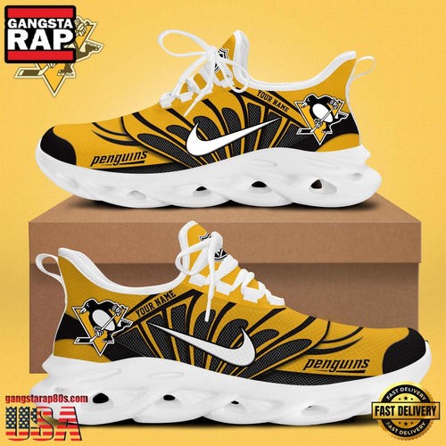 NHL Custom NamePittsburgh Penguins New Design 2025 Max Soul Shoes Running Sneakers
