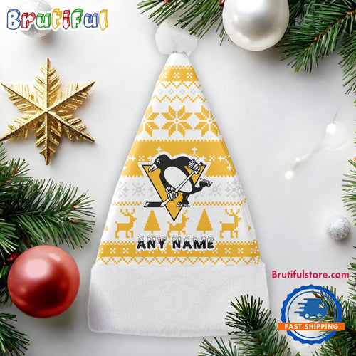 NHL Pittsburgh Penguins Hockey Team Christmas Hat, Sport Santa Hats, Christmas Hat Gift