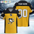 NHL Pittsburgh Penguins Hockey Team Personalized Football Jersey