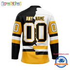 NHL Pittsburgh Penguins Home Mix Away New Design Hockey Jersey