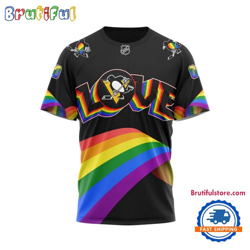 NHL Pittsburgh Penguins Lover LGBT Pride Month Personalized T Shirt, Hoodie, Sweatshirt