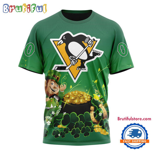 NHL Pittsburgh Penguins Personalize St. Patrick’s Day Hockey Team T Shirt, Hoodie, Sweatshirt