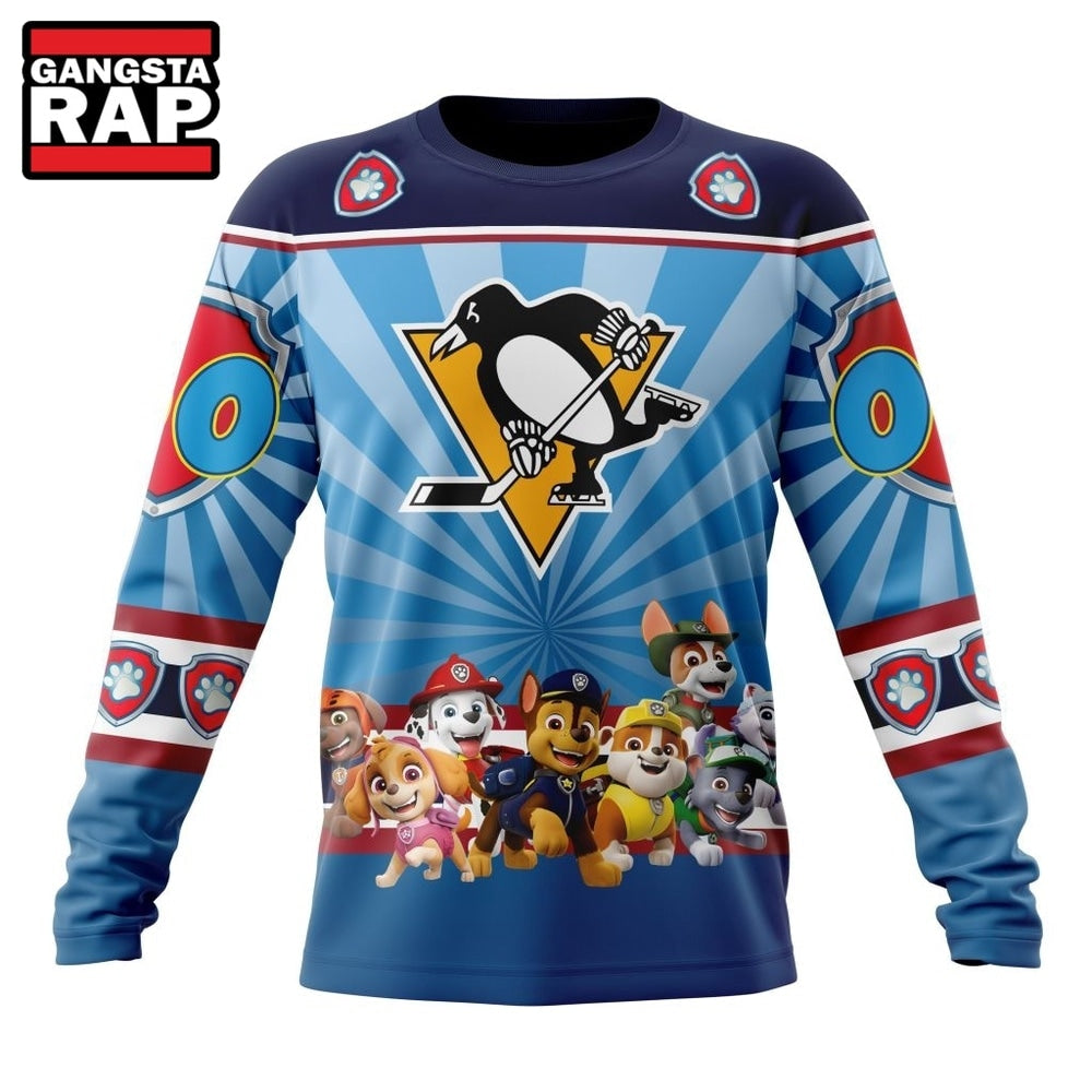 NHL Pittsburgh Penguins Special Paw Patrol Kits Hoodie, T Shirt