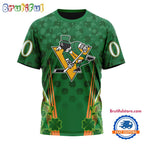 NHL Pittsburgh Penguins Special St. Patrick’s Day All Over Print Shirts