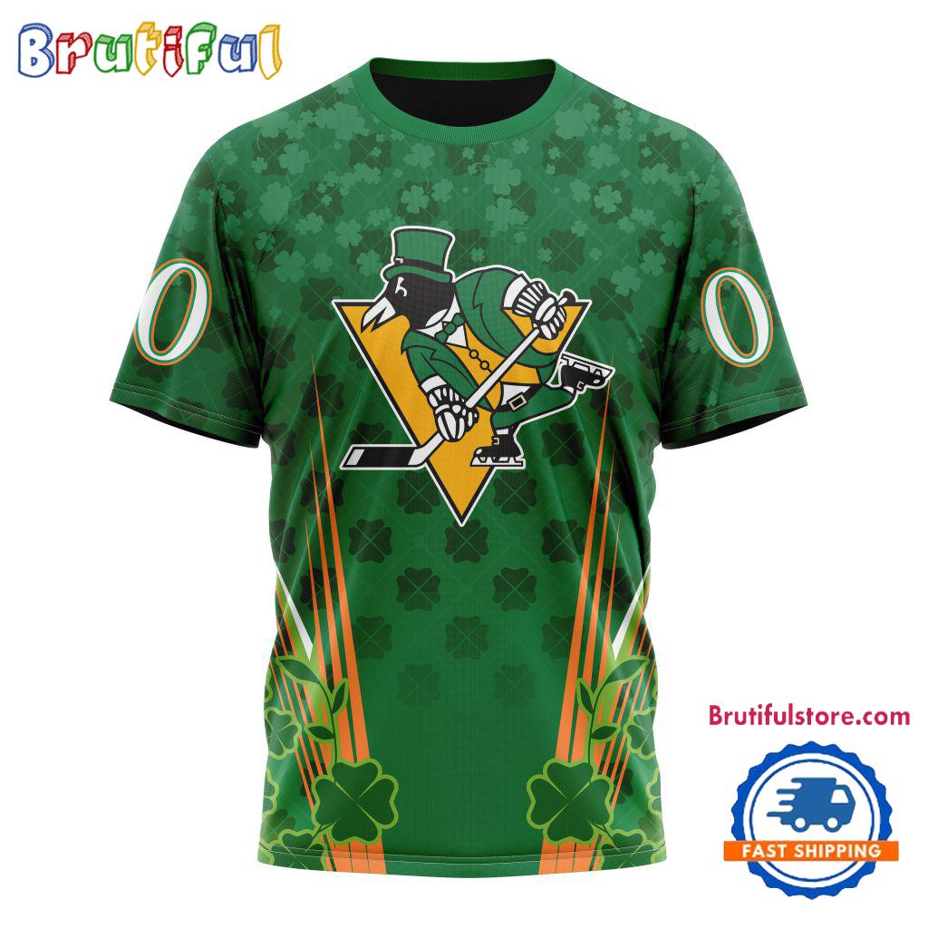 NHL Pittsburgh Penguins Special St. Patrick’s Day All Over Print Shirts