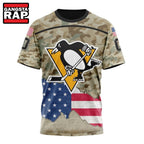 NHL Pittsburgh Penguins Specialized Kits For United State With Camo Color Hoodie, T Shirt