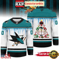 NHL San Jose Sharks Christmas New 2025 Custom Number Hockey Jersey