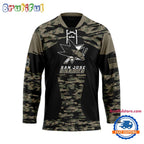 NHL San Jose Sharks Custom Honoring Veterans Camo Hockey Jersey