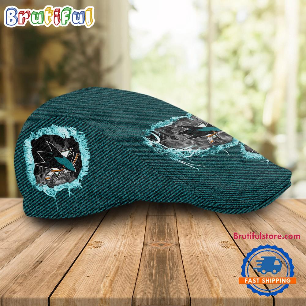 NHL San Jose Sharks Hockey Logo Team Design Jeff Cap